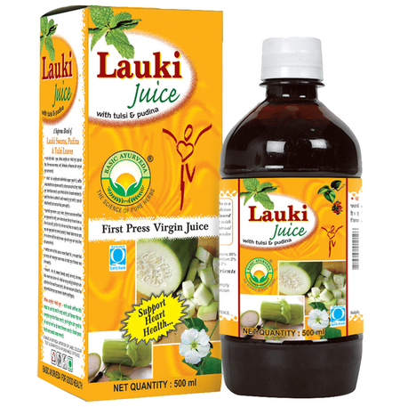 Basic Ayurveda Lauki Juice with Tulsi & Pudina | Supports Weight Management & Heart Health