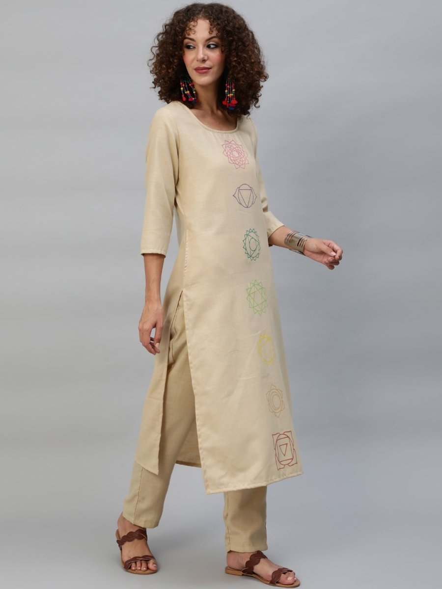 Aks Ethnic Motifs Printed Regular Kurta With Palazzos