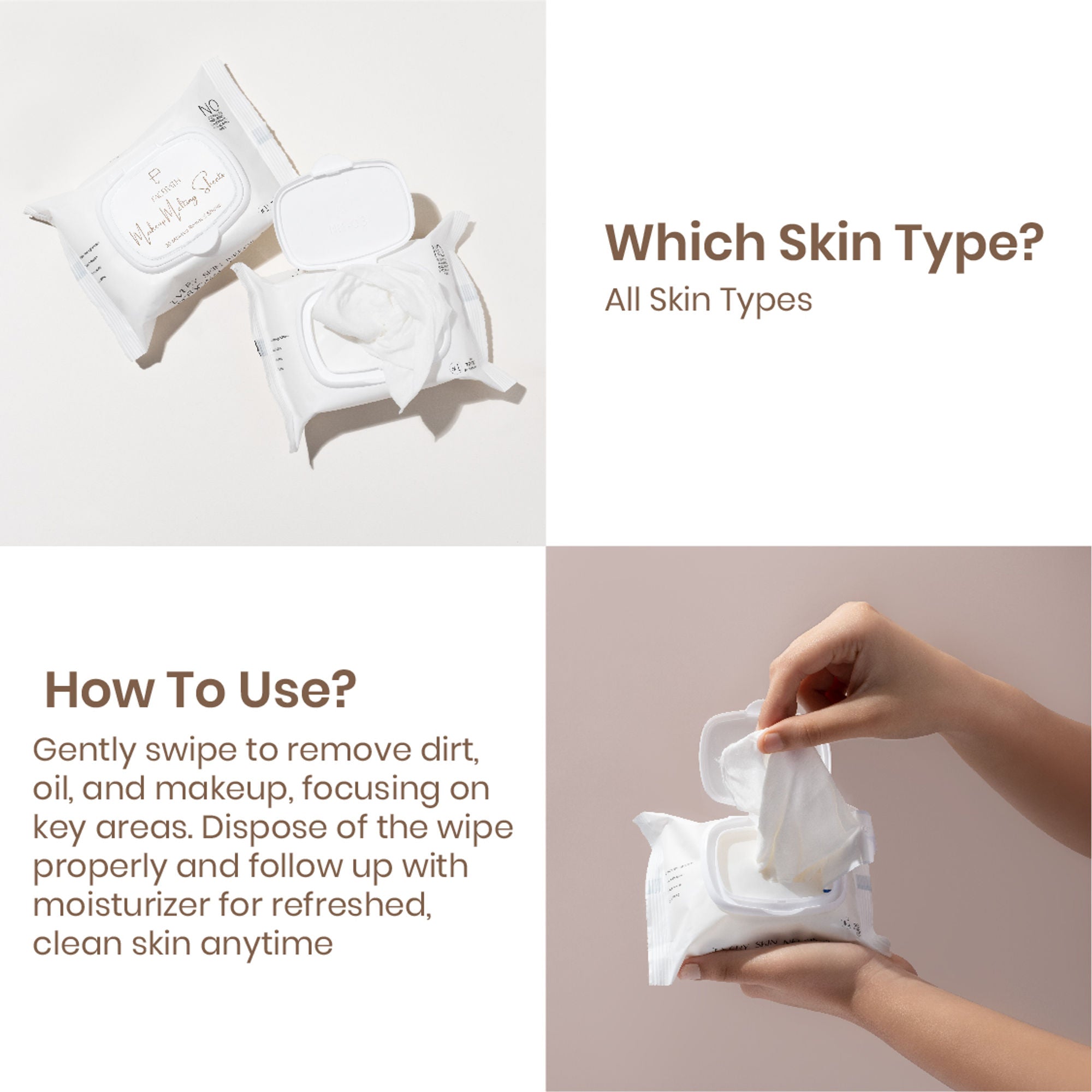 Personal Touch Skincare Skincare Makeup Remover & Melting Skin Care Wipes - Distacart