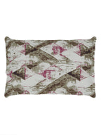 Story@home Brown & Pink Abstract Microfiber 180 TC Bedsheet With Pillow Cover