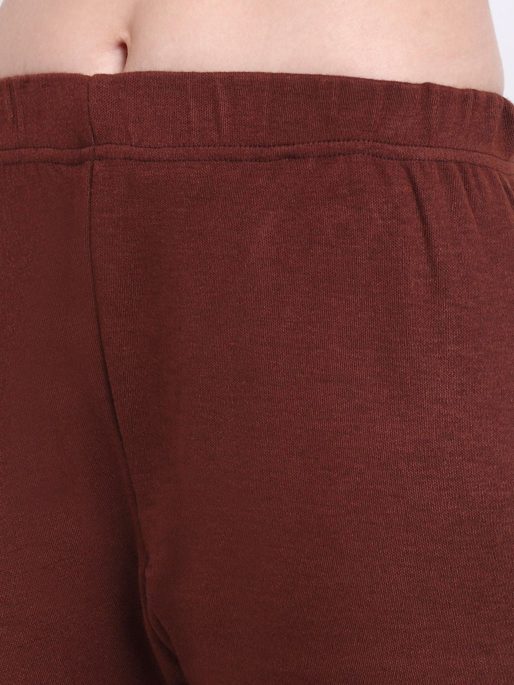 TAG 7 Women Pack Of 2 Red & Burgundy Solid Woolen Ankle Length Leggings