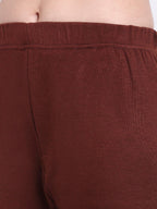 TAG 7 Women Pack Of 2 Red & Burgundy Solid Woolen Ankle Length Leggings