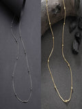 NVR Women's Set of 2 Silver & Gold Rhodium-Plated Minimal Chain