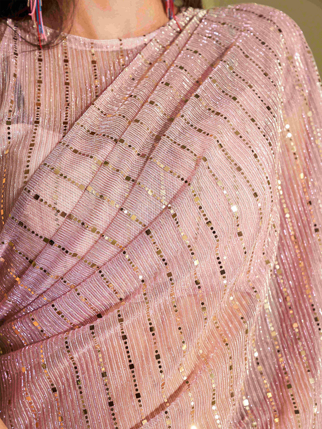 Tikhi Imli Embellished Sequinned Ready to Wear Saree - Distacart
