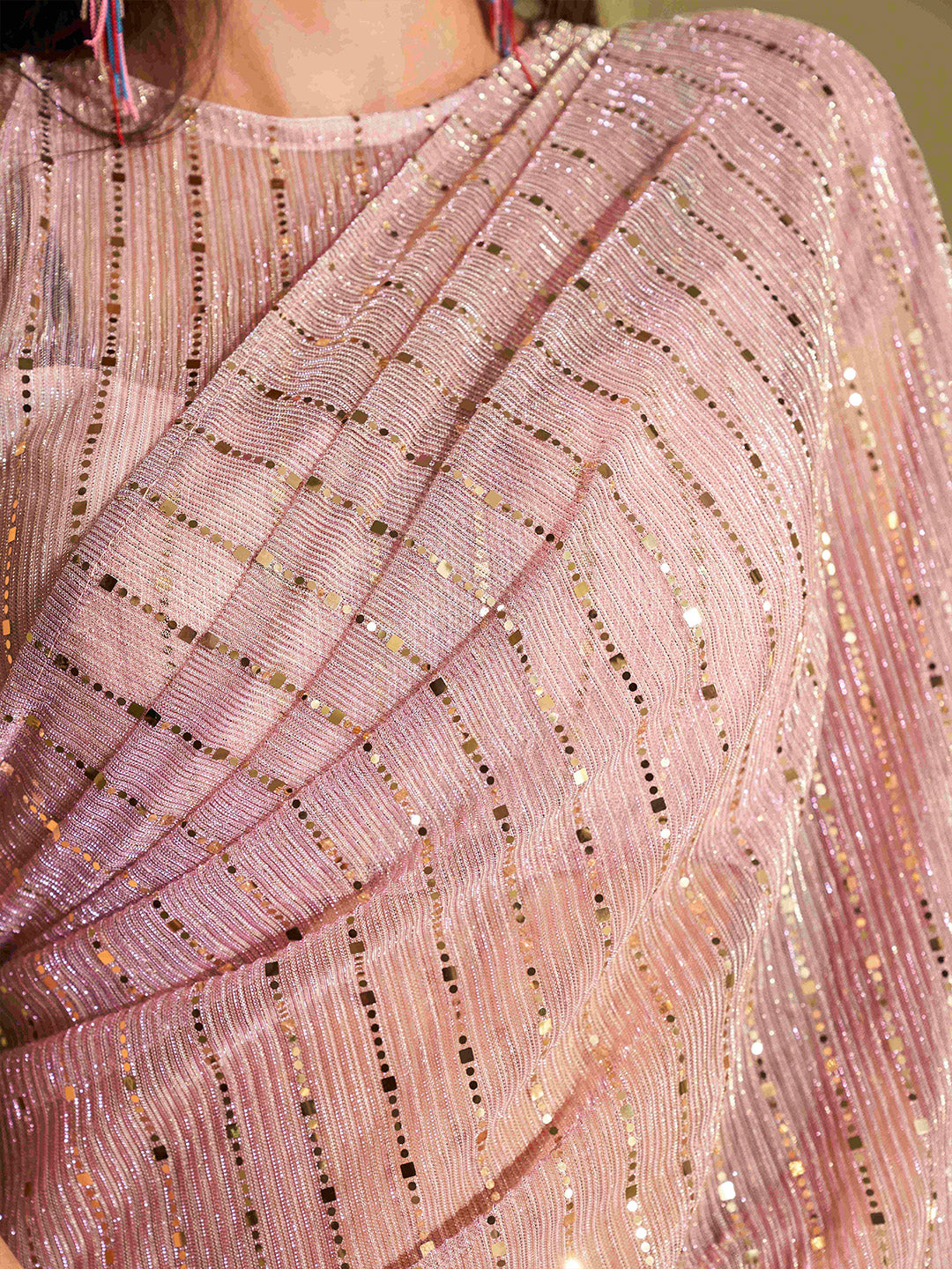 Tikhi Imli Embellished Sequinned Ready to Wear Saree - Distacart