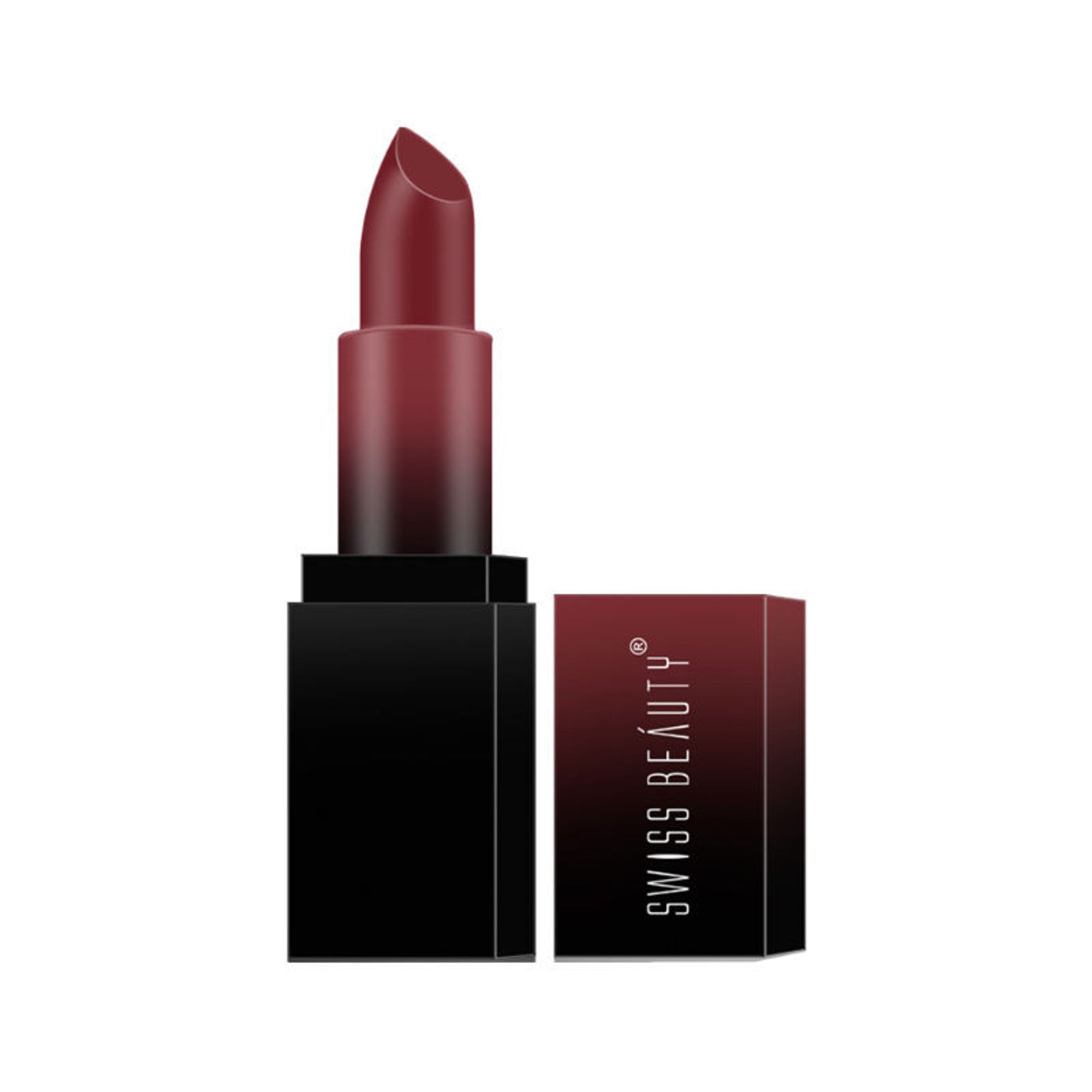 Swiss Beauty HD Matte Lipstick , High Coverage , Lightweight - 04 Hot Cherry - Distacart
