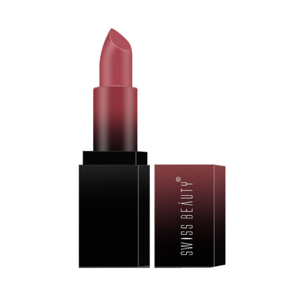 Swiss Beauty HD Matte Lipstick , High Coverage , Lightweight - 08 Peach Day - Distacart