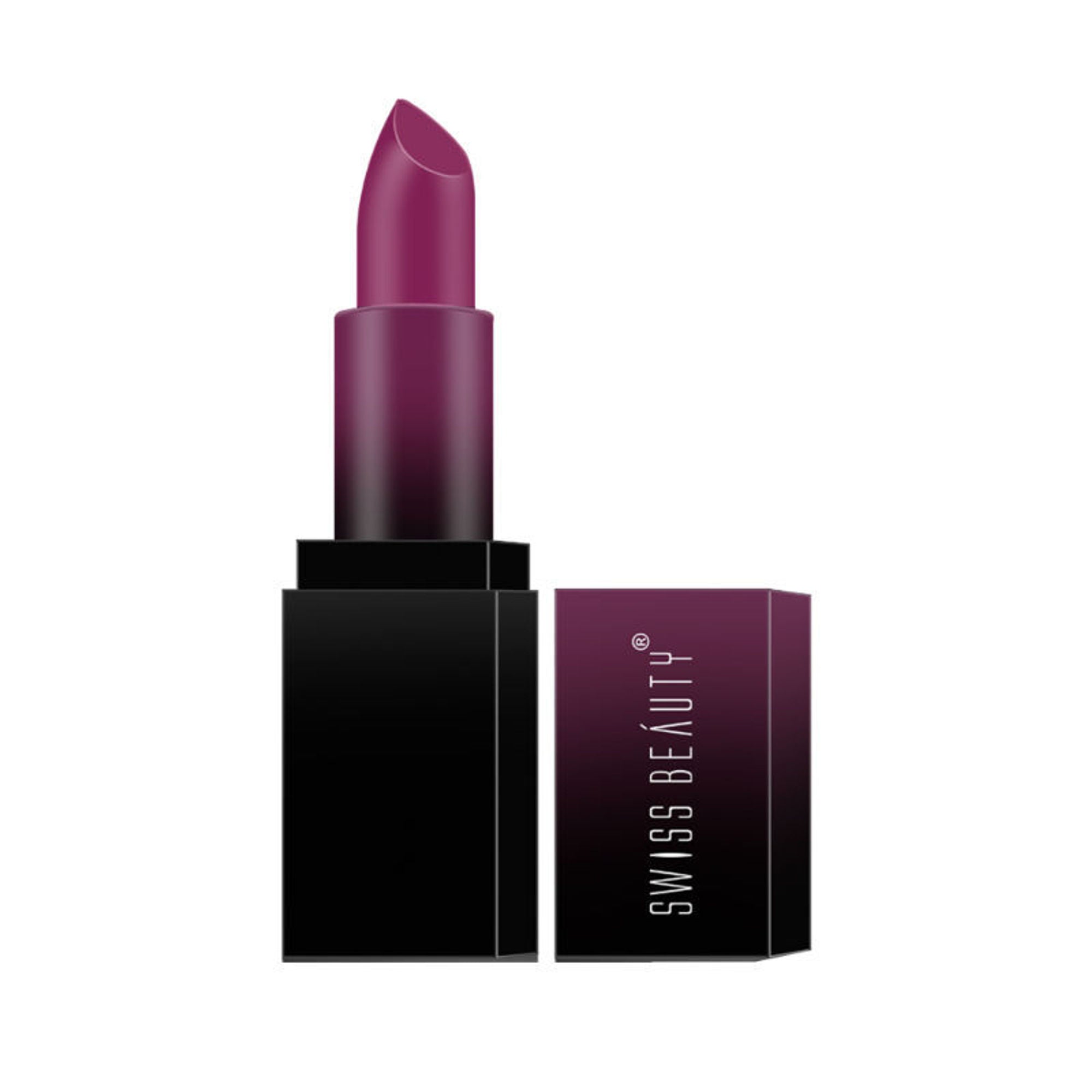 Swiss Beauty HD Matte Lipstick , High Coverage , Lightweight - 12 Attitude - Distacart