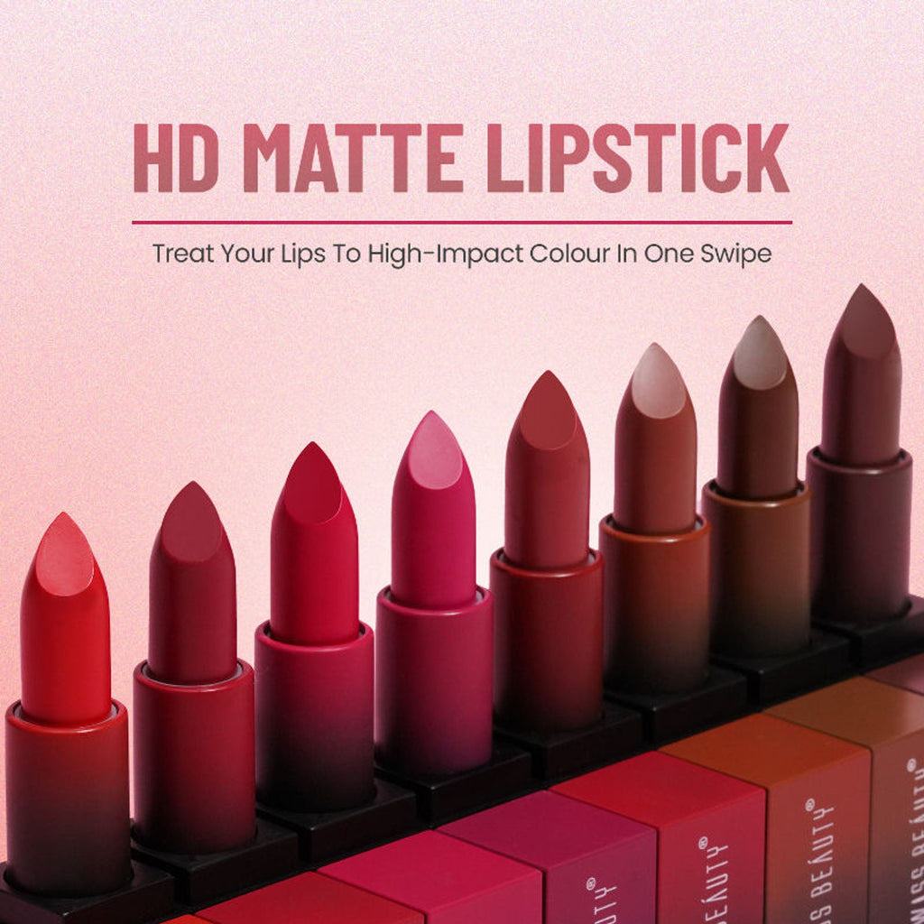 Swiss Beauty HD Matte Lipstick , High Coverage , Lightweight - 30 Chic Pink - Distacart