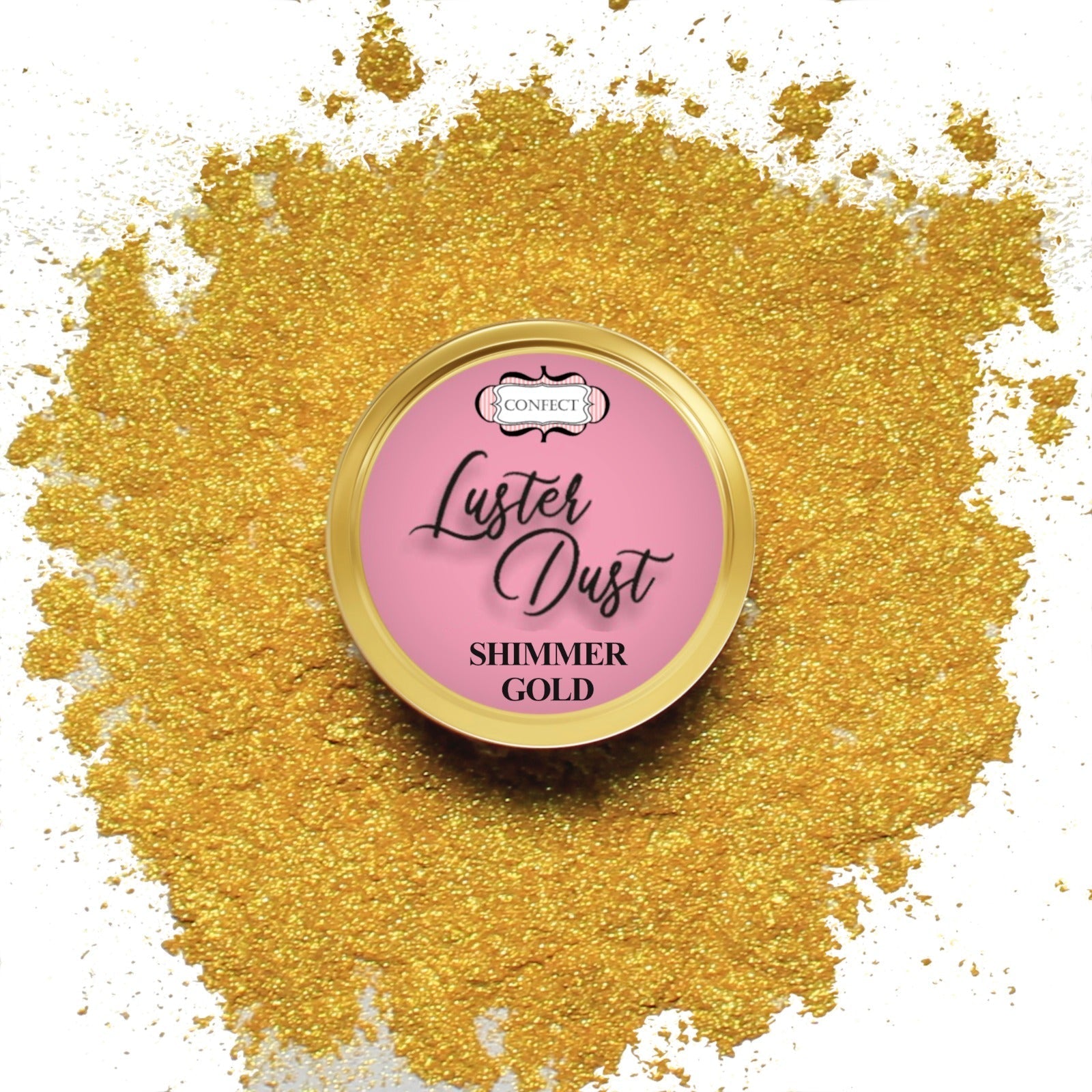 edible luster dust pack of 5 black white silver pink gold 25 gm