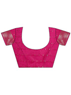 Shree Shyam Fashion Lichi Silk Magenta Saree - Distacart
