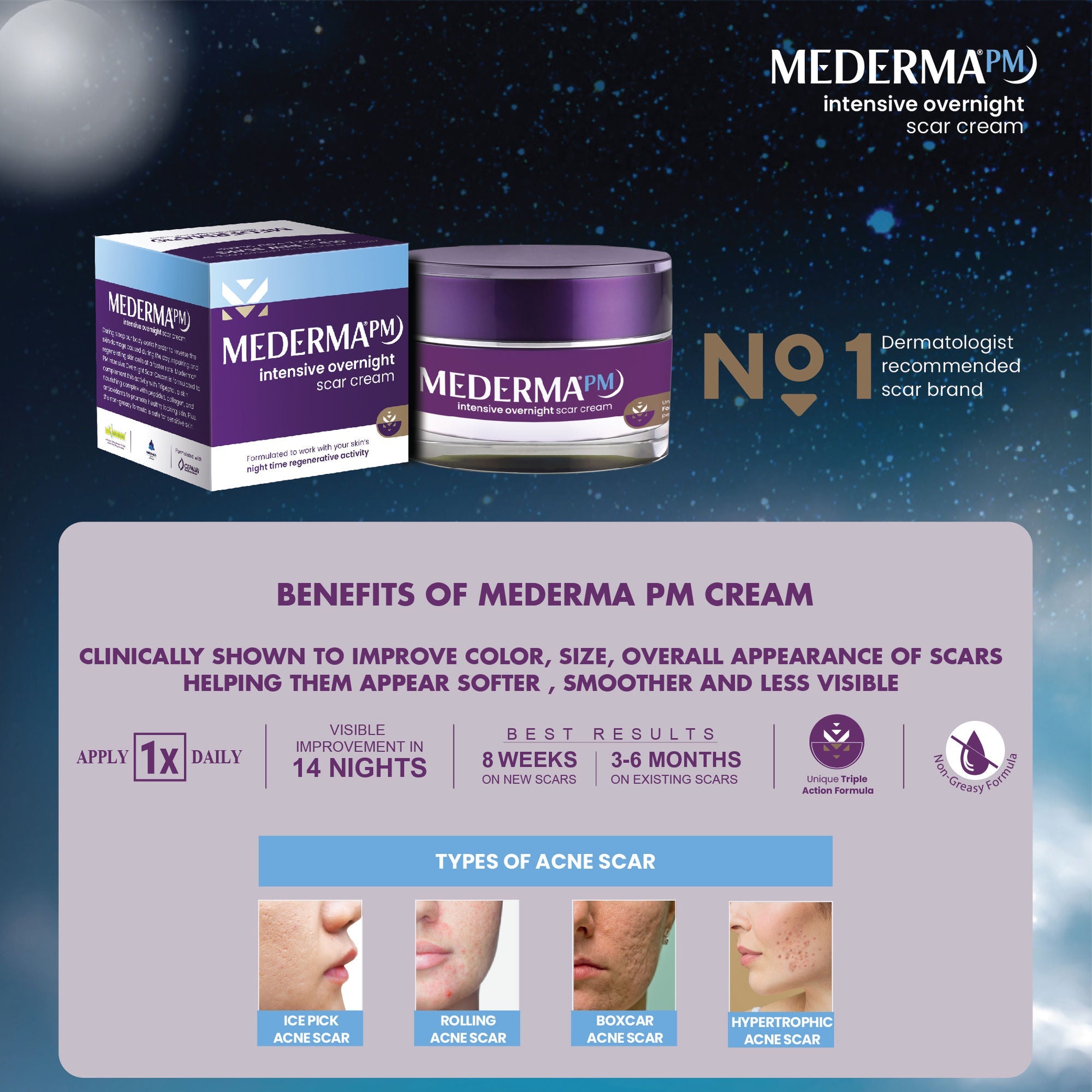 Mederma PM Intensive Overnight Scar Cream