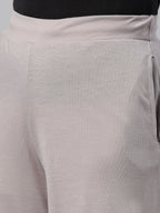 Souchii Women Grey Knitted Palazzos - Distacart