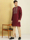 House of Pataudi Men Yoke Design Long Sleeves Jashn Kurta