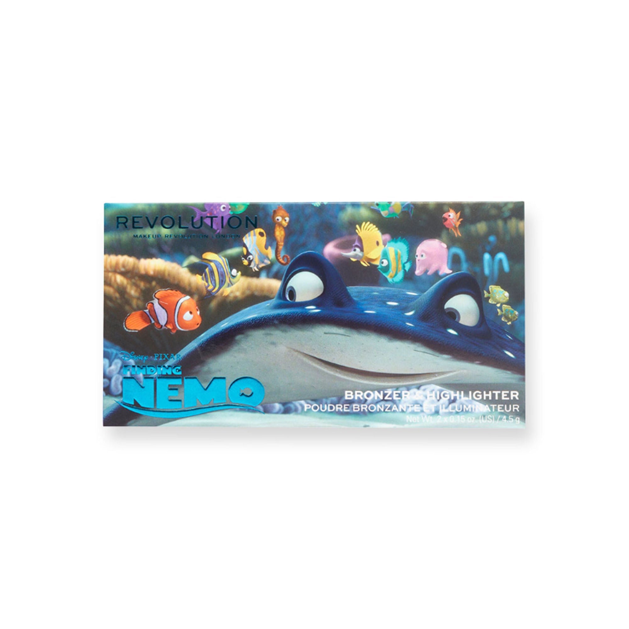 Makeup Revolution Disney Pixar's Finding Nemo X Revolution Bronzer & Highlighter Palette - Wake Up - Distacart