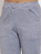 TAG 7 Women Grey Woolen Ankle-Length Leggings Pants