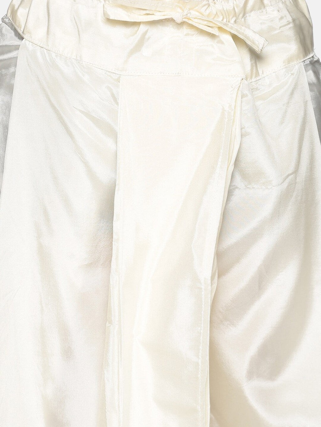 Sethukrishna Boys Gold-Toned & Off White Woven Design Kurta with Dhoti Pants