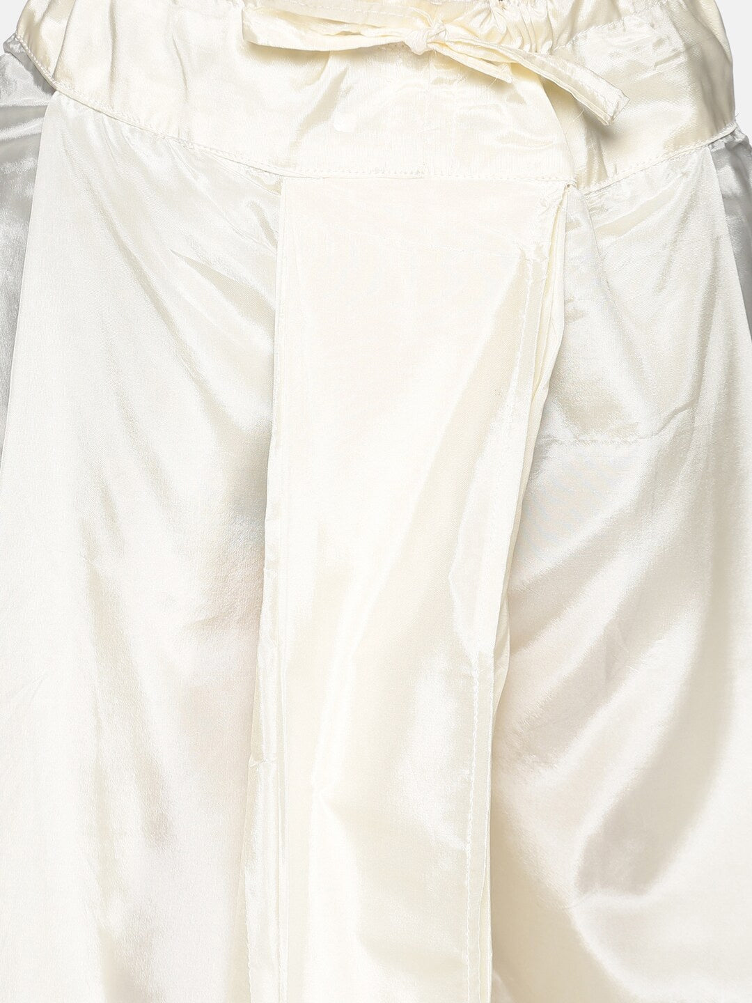 Sethukrishna Boys Gold-Toned & Off White Woven Design Kurta with Dhoti Pants