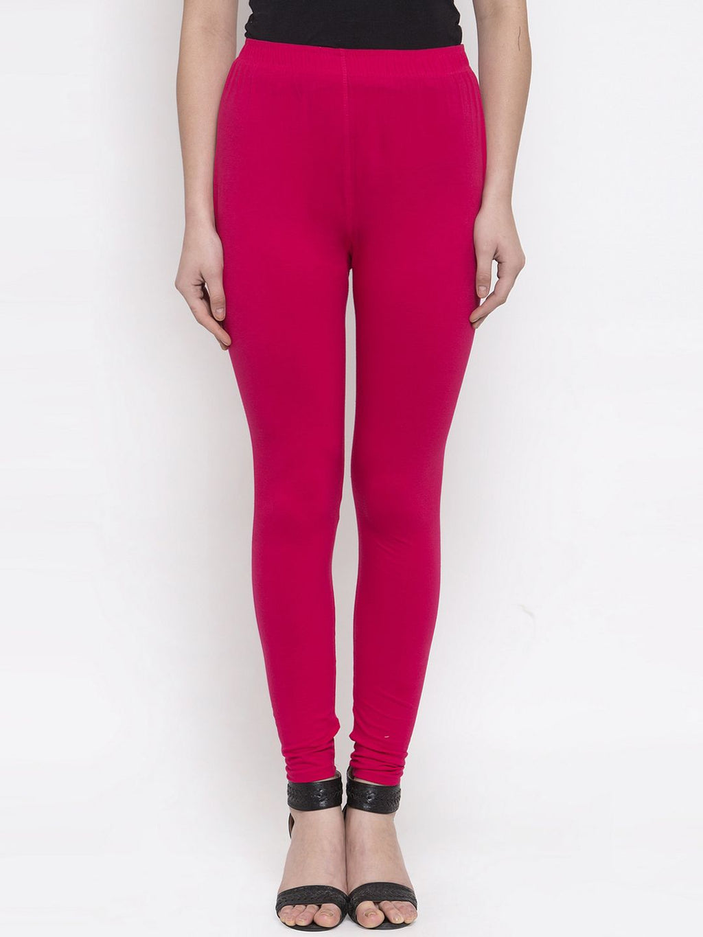 TAG 7 Women Pack Of 2 Solid Churidar-Length Leggings