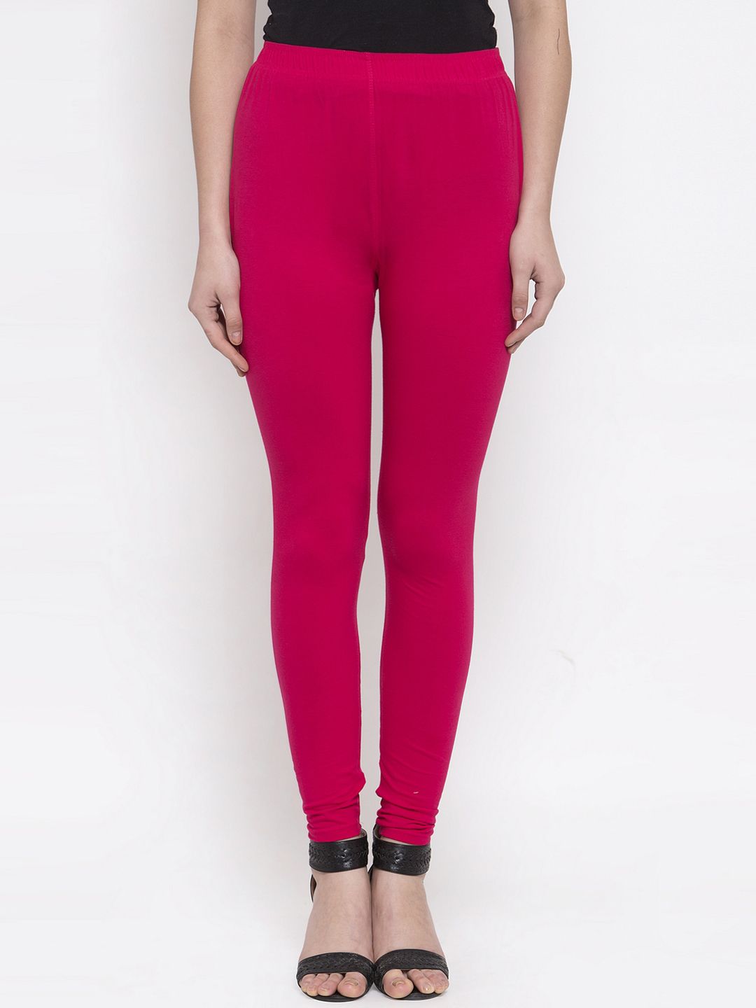 TAG 7 Women Pack Of 2 Solid Churidar-Length Leggings