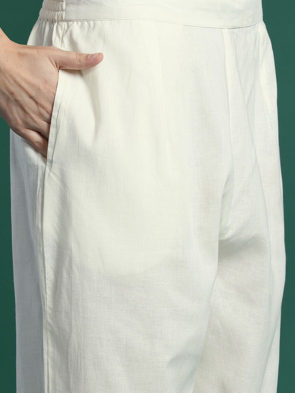 Indo Era Floral Printed Regular Pure Cotton Kurta with Trousers & Dupatta - Distacart