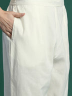 Indo Era Floral Printed Regular Pure Cotton Kurta with Trousers & Dupatta - Distacart
