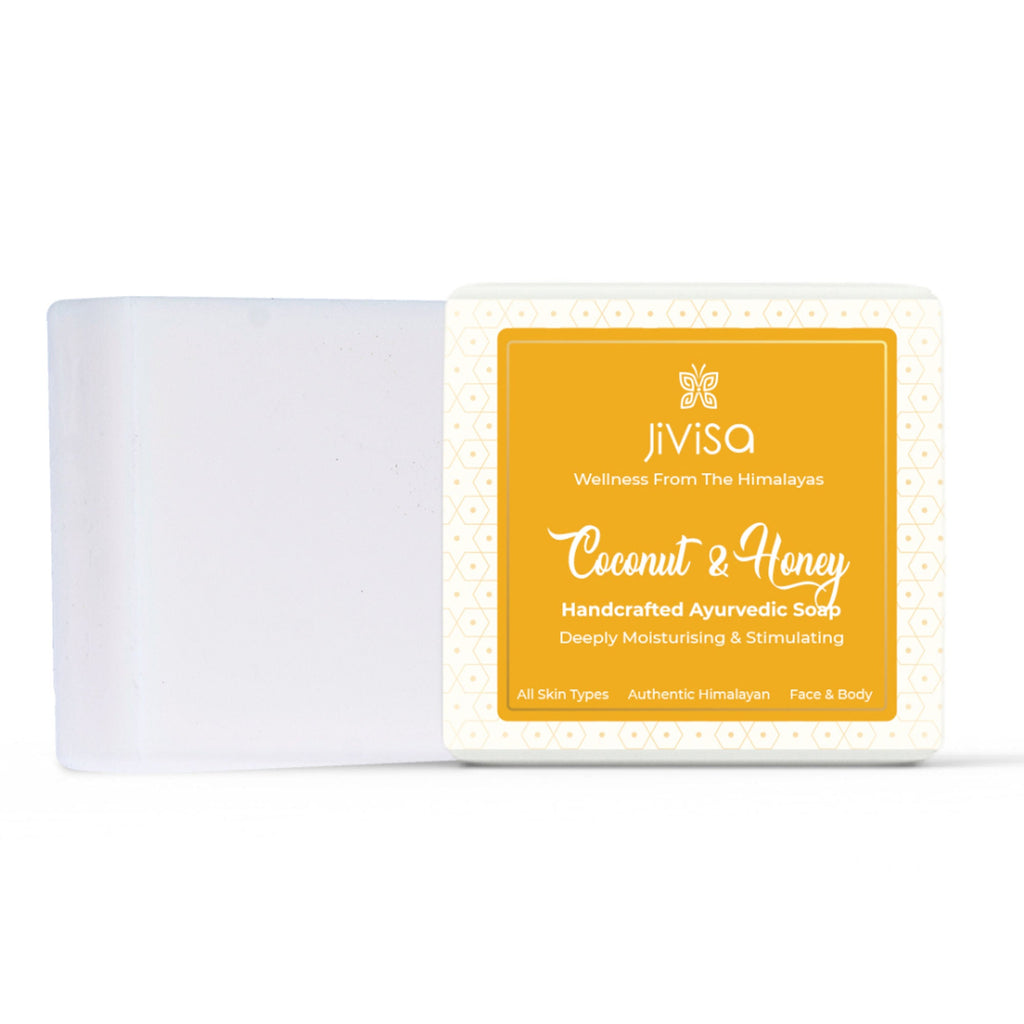 JiViSa Coconut & Honey Handcrafted Ayurvedic Soap