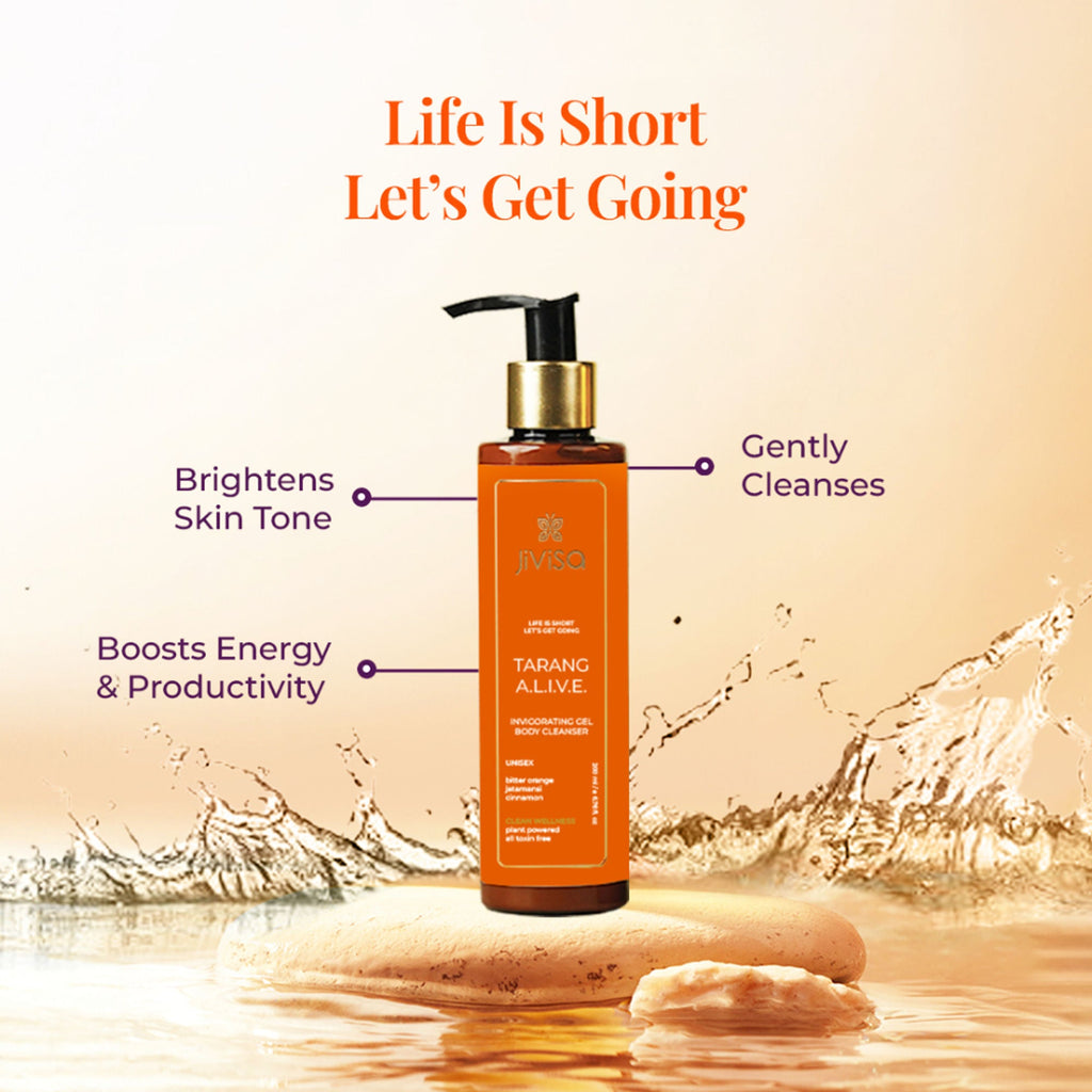 JiViSa Tarang Alive Invigorating Gel Body Cleanser - Distacart