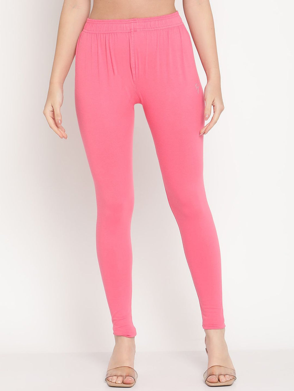 TAG 7 Women Pack of 2 Solid Comfort Fit Ankle Length Leggings