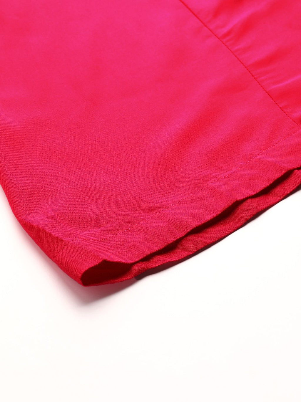 TAG 7 Women Magenta Solid Flared Palazzos