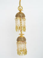 NVR Women's Pack Of 2 Gold-Polished Stone Studded Bridal Layered Kaleera Sets - Distacart