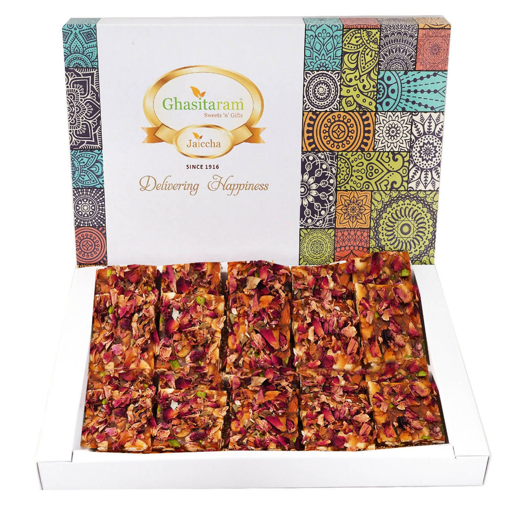 Ghasitaram Sankranti /Lohri Sweets-Rose Dryfruit Chikki - Distacart