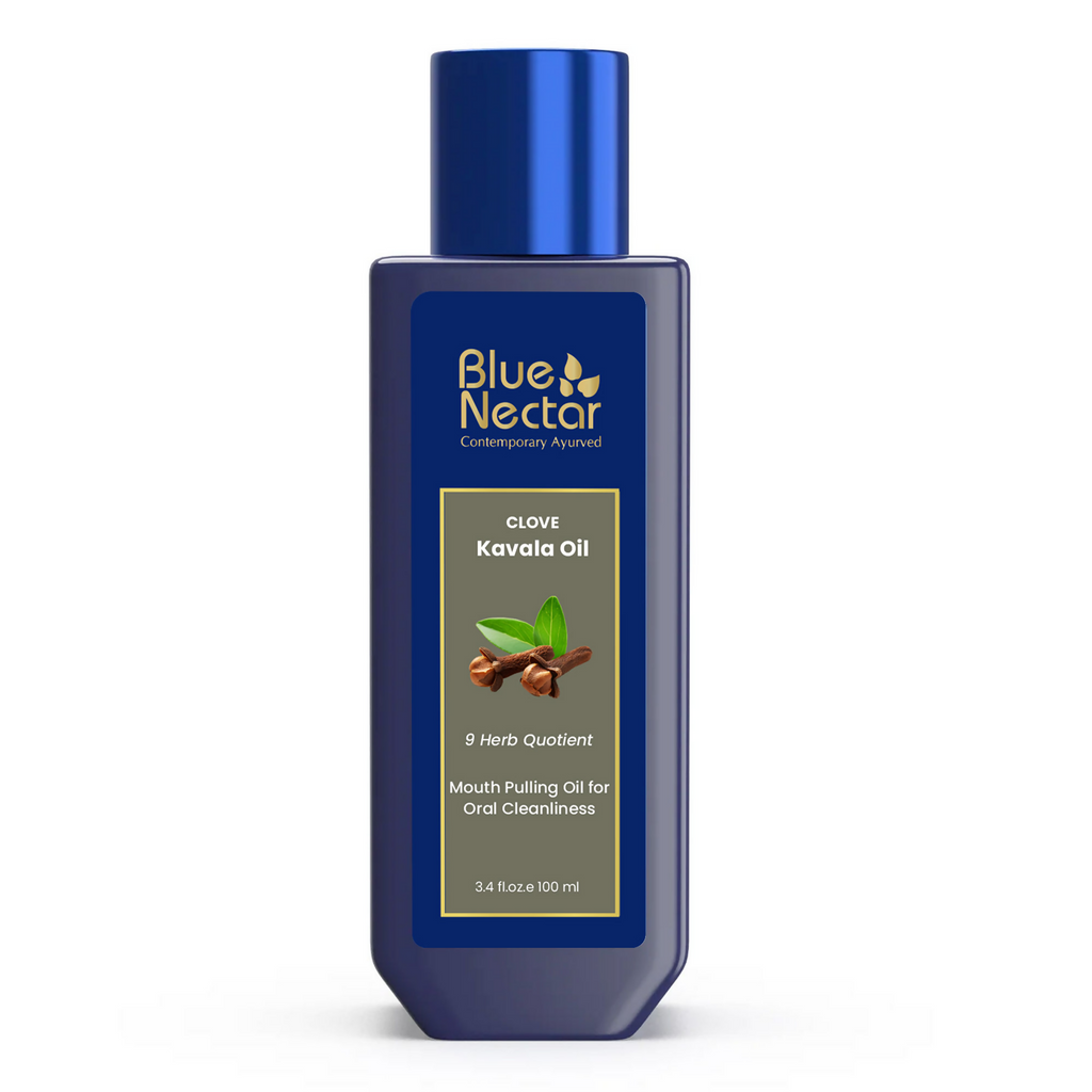 Blue Nectar Clove Oil Pulling Ayurvedic Mouthwash