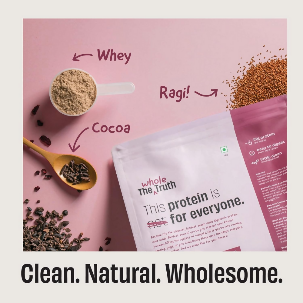 The Whole Truth 15g Protein/Scoop - Ragi Cocoa - Distacart
