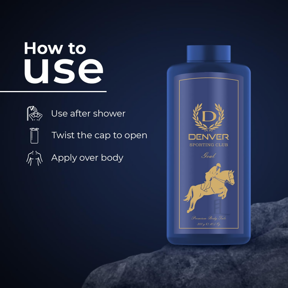 Denver Goal Scented Talcum Powder For Men