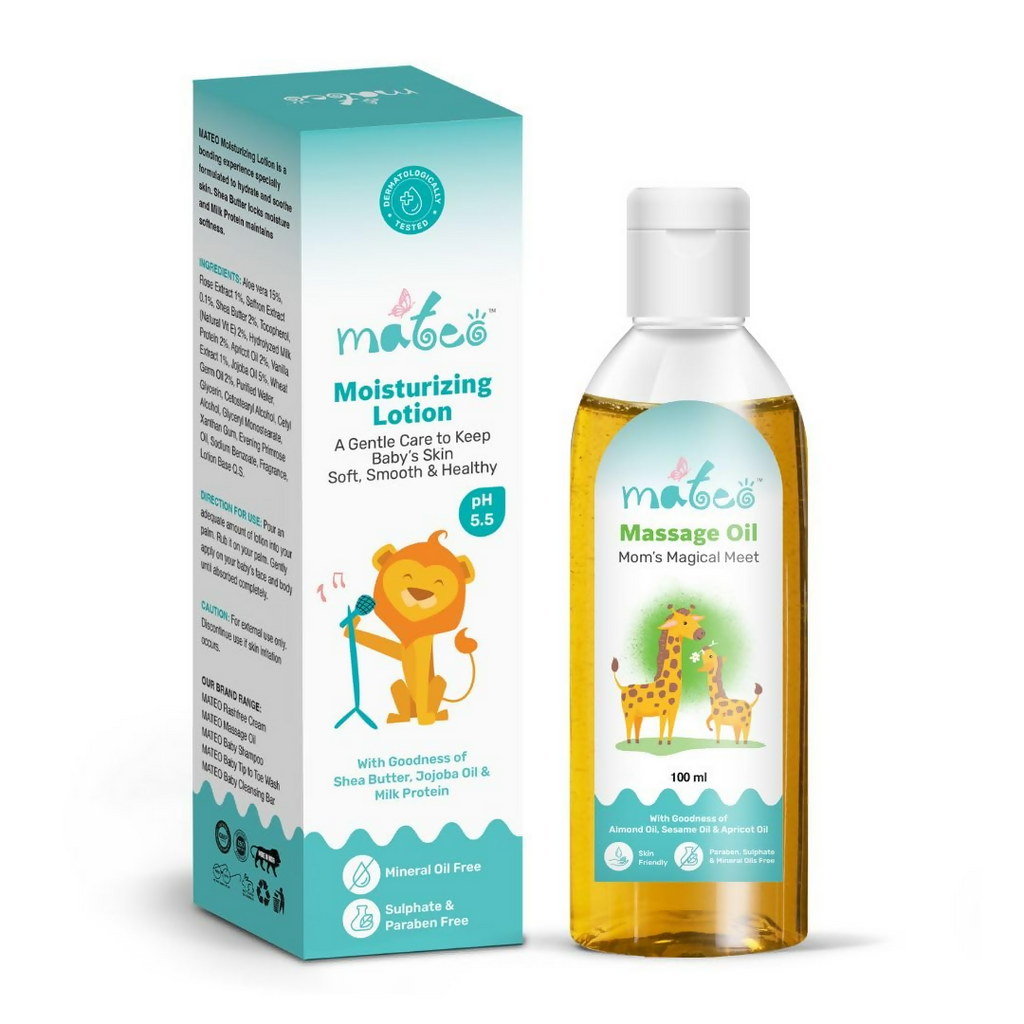 Mateo Baby Massage Oil & Moisturizing Lotion
