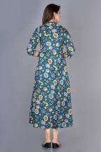 Vamika Cotton Sea Green Party Wear Kurti