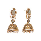 Nuyug 22K Gold Plated Aureate Swirl Jhumki Earrings - Distacart