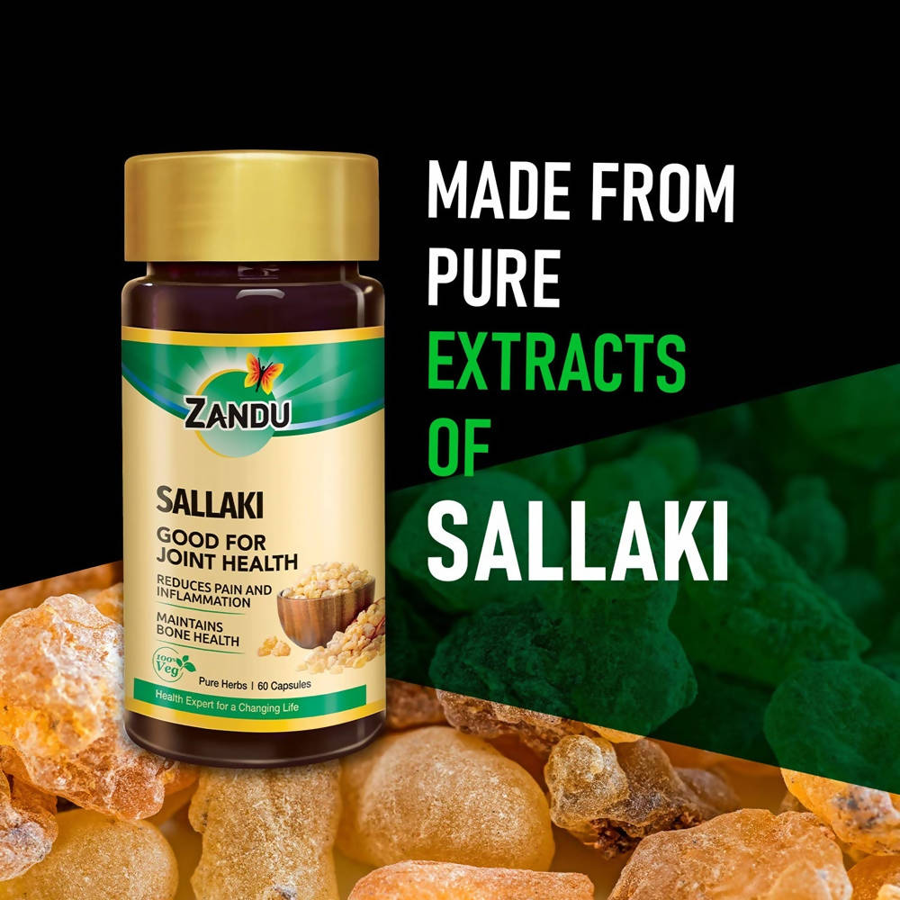 Zandu Sallaki Capsules Good For Joint Health - Distacart