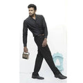 Diva Globe Black Lapel Collar Shirt - Distacart