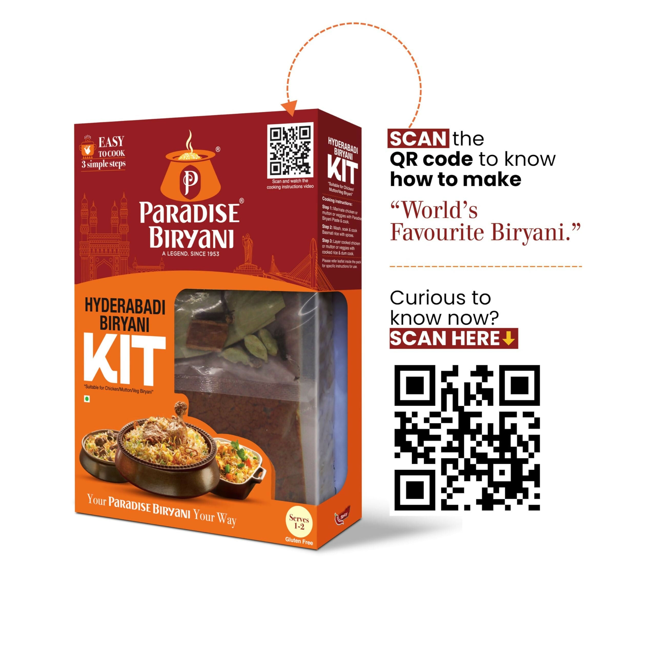 Paradise Hyderabadi Biryani Kit - Distacart