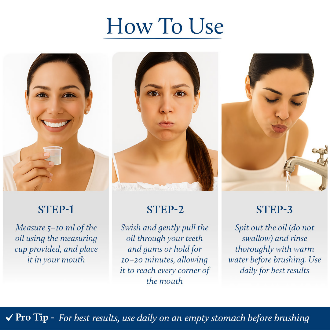 Blue Nectar Clove Oil Pulling Ayurvedic Mouthwash