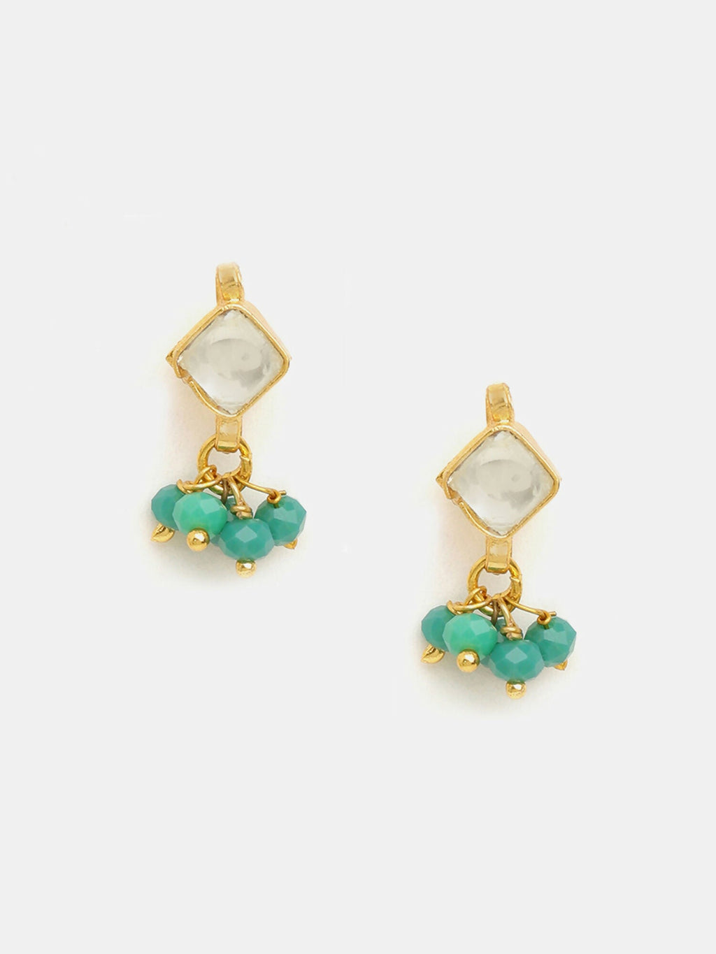 Ruby Raang Diamond Pearl Dangling Earrings - Distacart