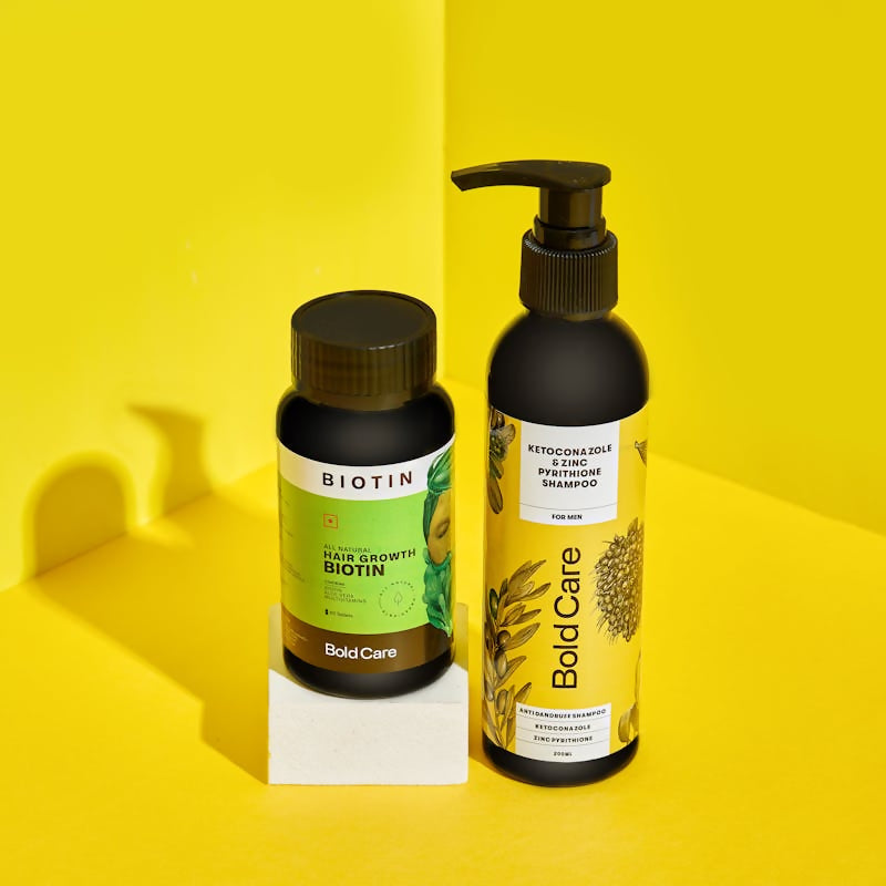 Bold Care Anti-dandruff Shampoo + Biotin Supplements Combo