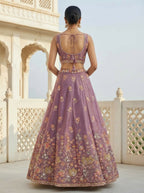 Lehenga Mart Designer Indian Wedding Lehenga Choli-Lavender - Distacart