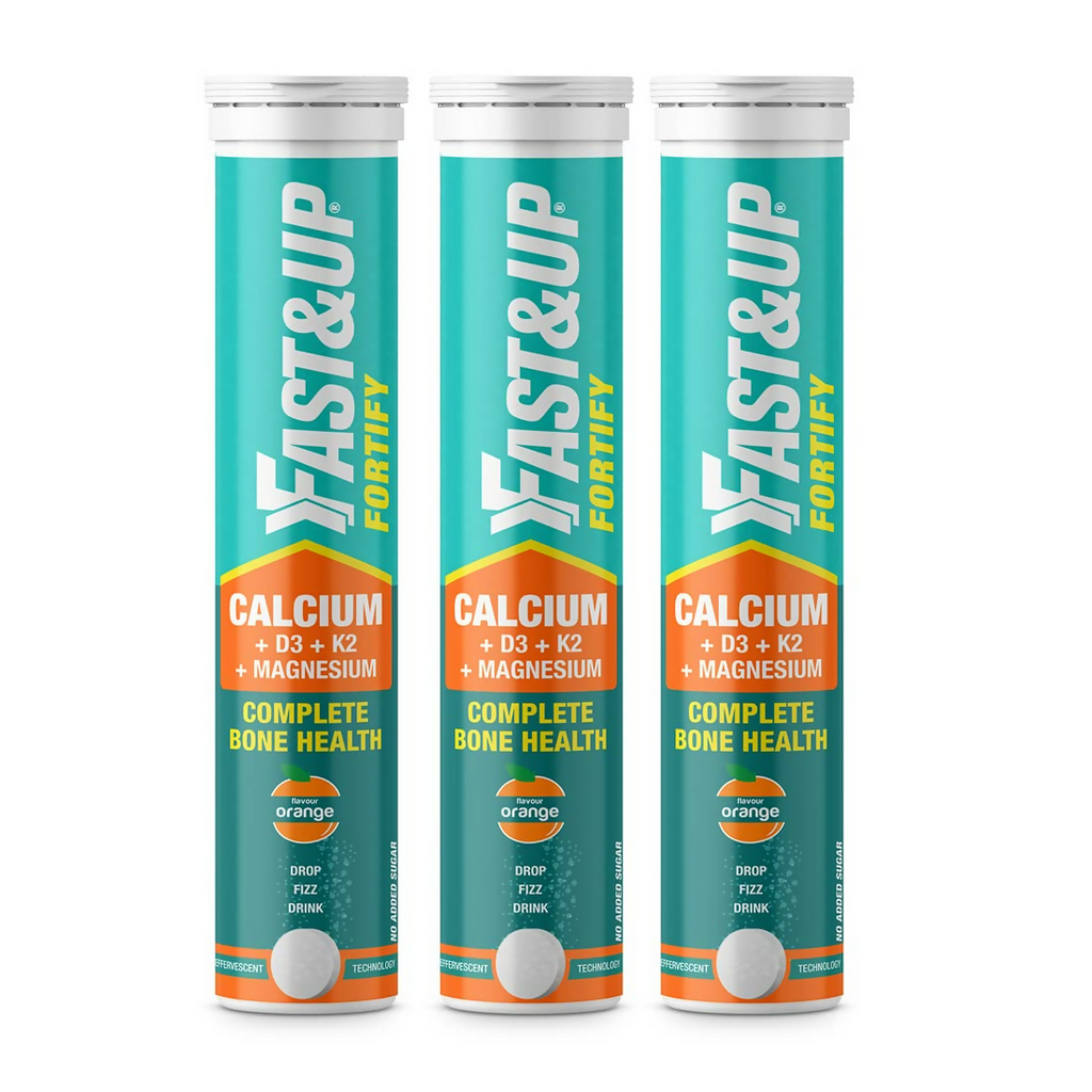 Fast&Up Fortify - Calcium with Essential Vitamin D3 Tablets - Orange Flavour - Distacart