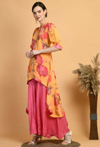 Joban Fashion Mustard Maslin Kurta Set