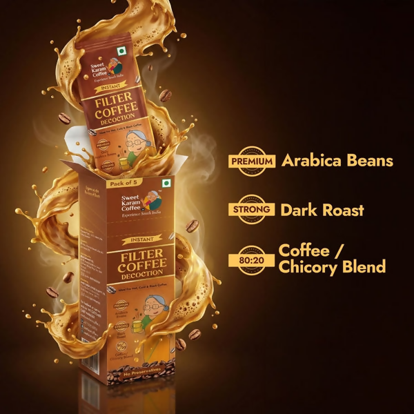 Sweet Karam Coffee Premium Instant Filter Coffee Decoction - Distacart