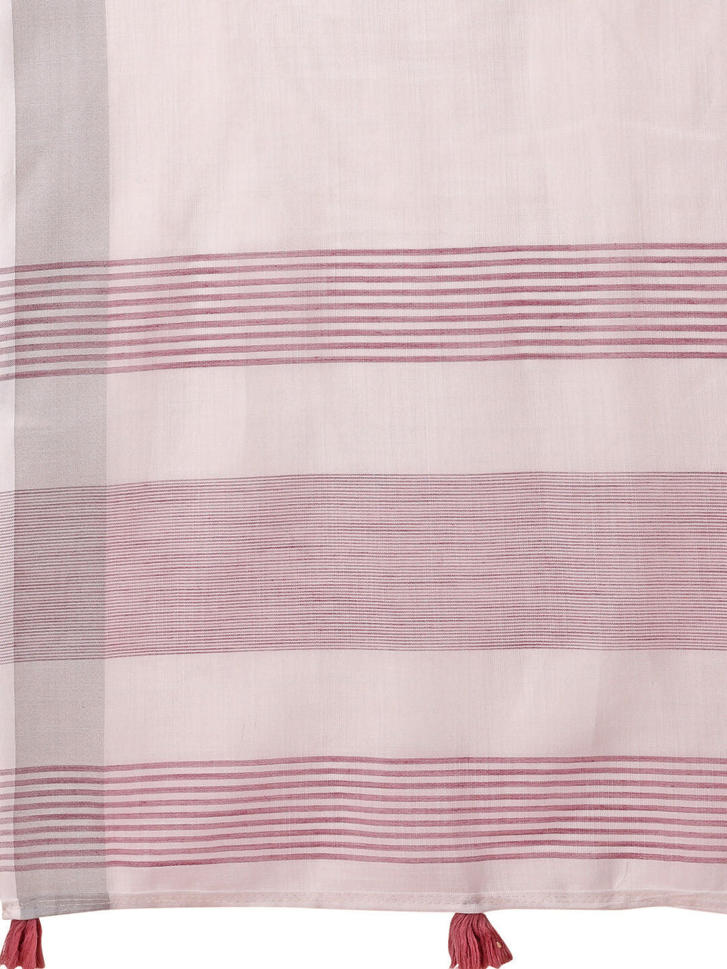 Shree Shyam Fashion The White Loom White Linen Cotton Saree