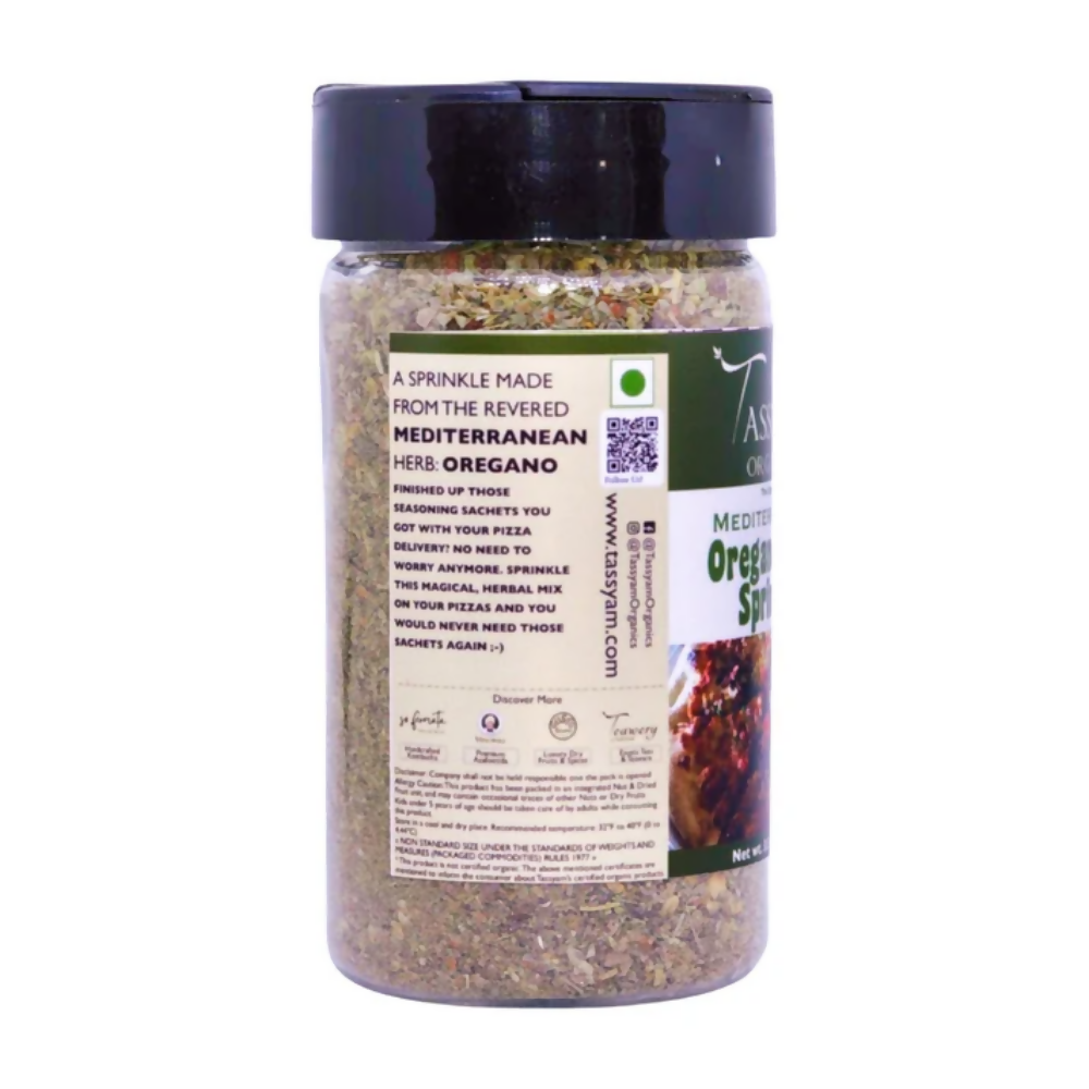 Tassyam Organics Oregano Mix Sprinkle Seasoning - Distacart